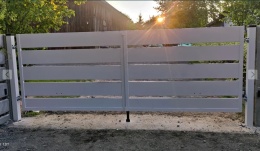 Brama 2 skrzydłowa 400x150cm DAKOTA (zestaw z furtką i słupkami)